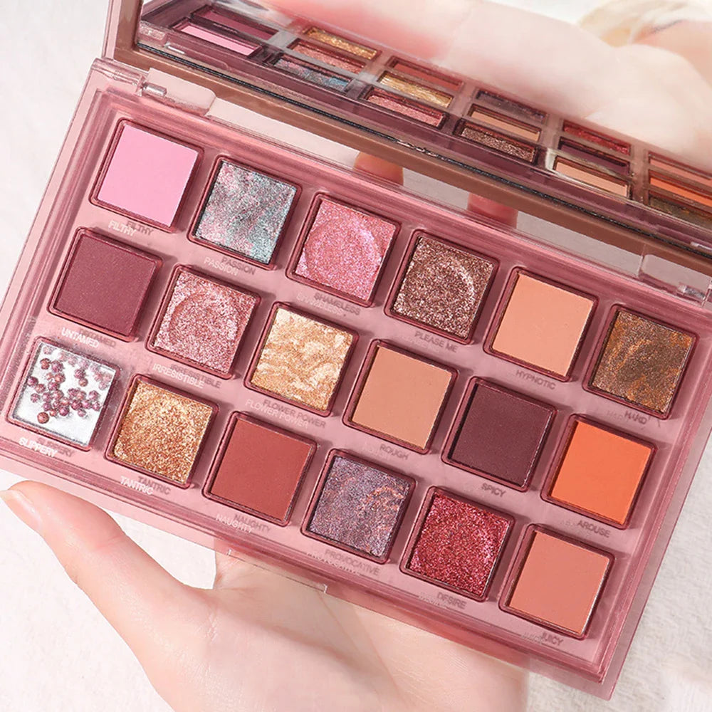 🍒 18 Colours Pomegranate Seeds Eyeshadow Palette 🍒