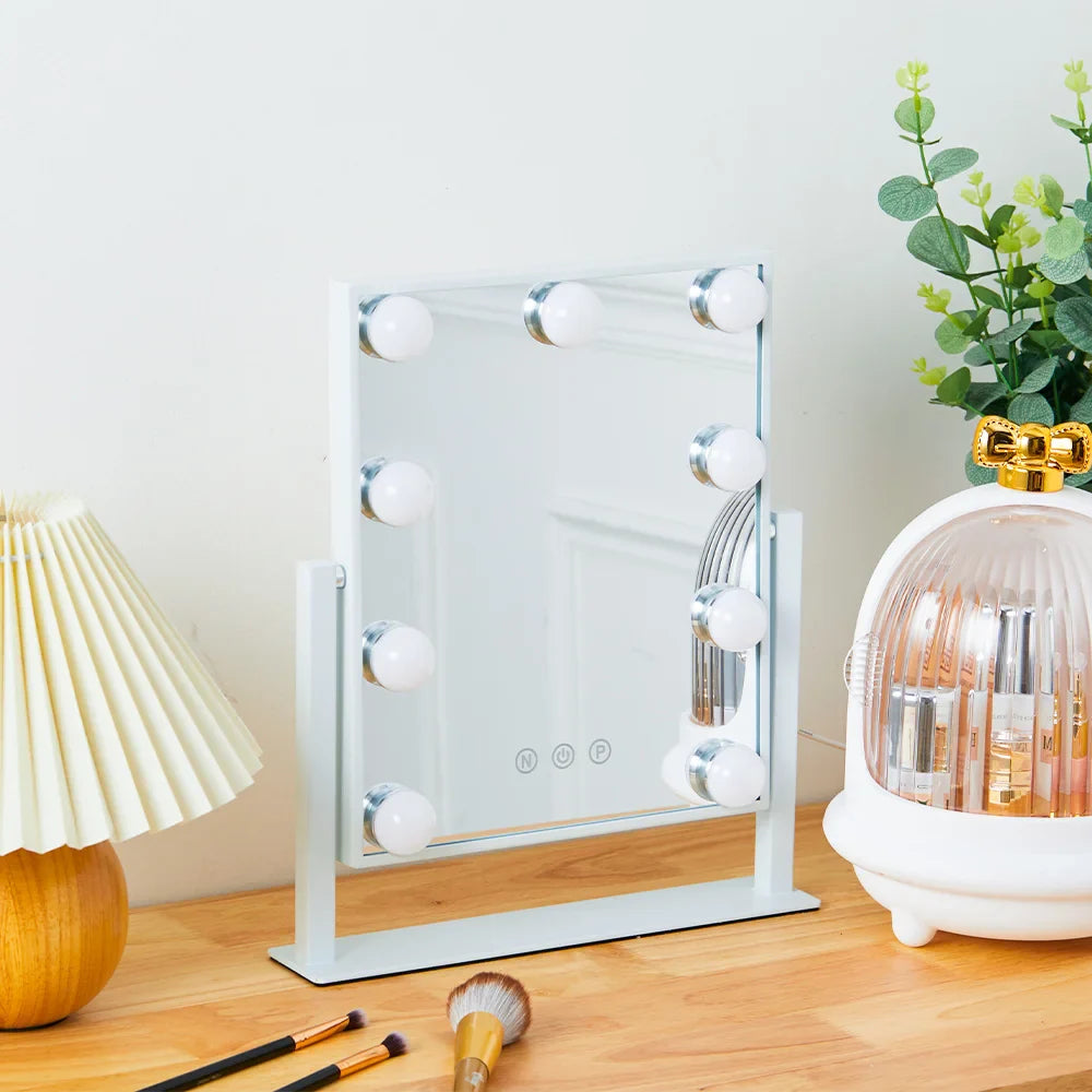 ✨ Hollywood Vanity Mirror with Dimmable LED Bulbs – Glam Like a Star! ✨