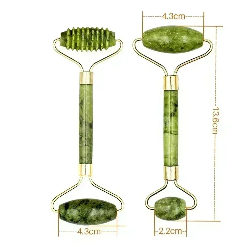 🌿 Natural Jade Roller & Gua Sha 🌿