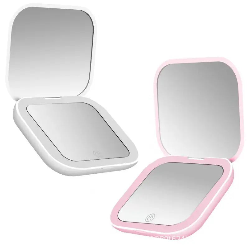 ✨ Mini LED Folding Makeup Mirror – Beauty On the Go! ✨