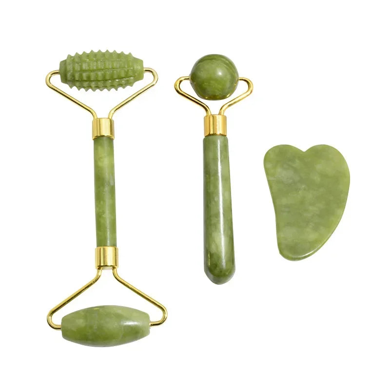 🌿 Natural Jade Roller & Gua Sha 🌿