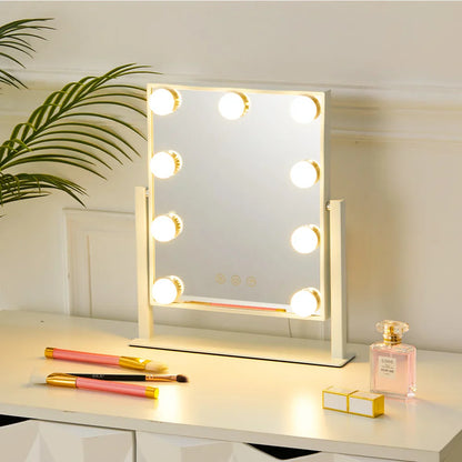 ✨ Hollywood Vanity Mirror with Dimmable LED Bulbs – Glam Like a Star! ✨