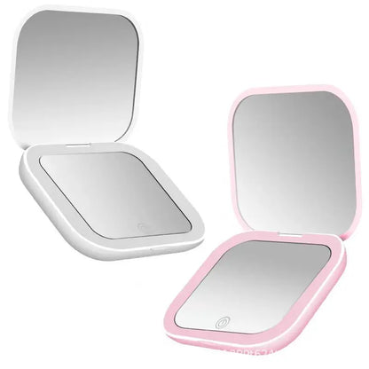 ✨ Mini LED Folding Makeup Mirror – Beauty On the Go! ✨