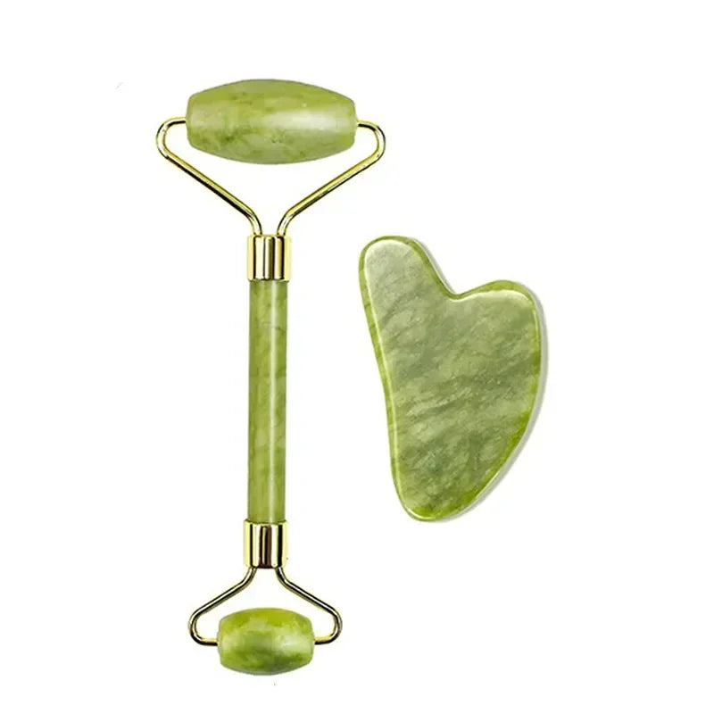 🌿 Natural Jade Roller & Gua Sha 🌿